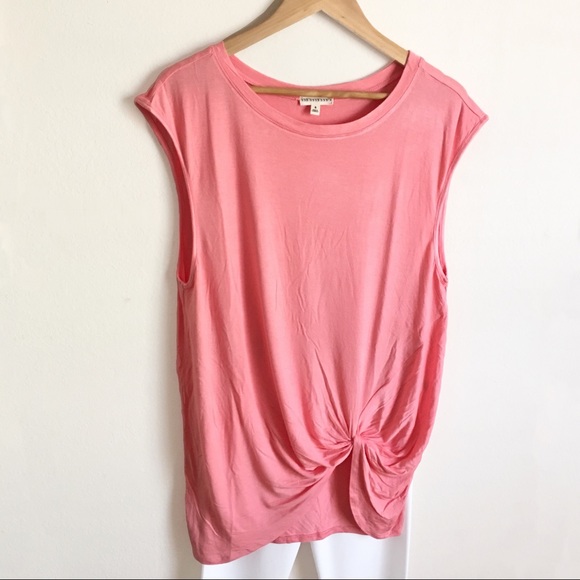 Wasting Time Sleeveless Twist Tunic in Pink - Picture 3 of 5
